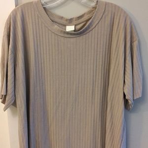 H&M Ribbed Jersey T-Shirt